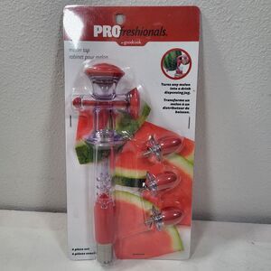 PROfreshionals by Good Cook 4 Piece Set Melon Tap Juice Dispenser for Parties